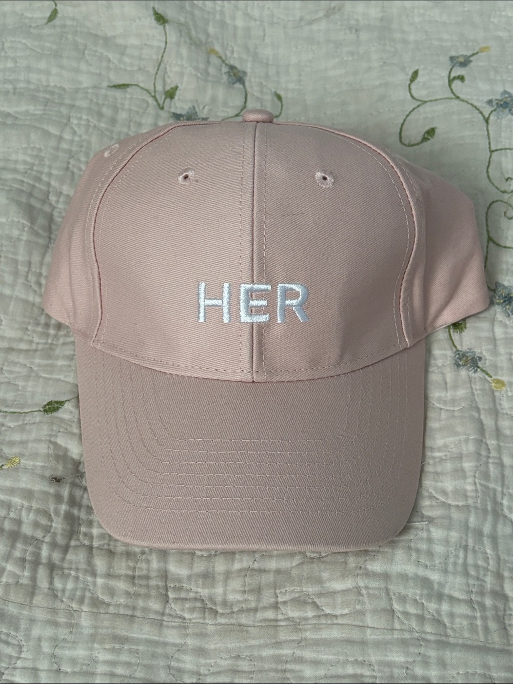 Burberry HER Pink Baseball Cap Adjustable One Size Hat